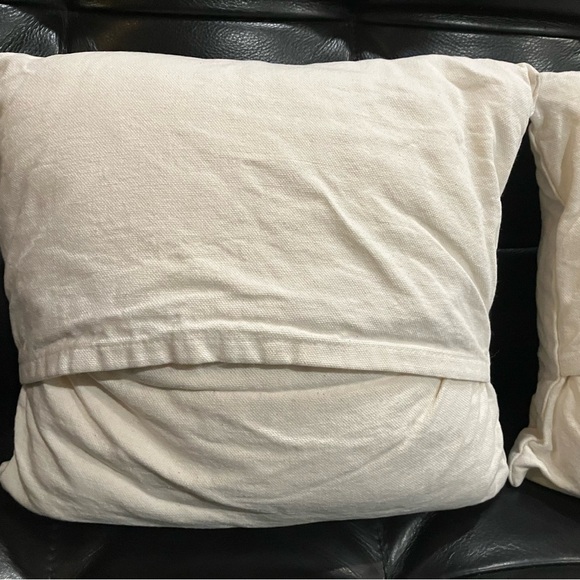 Shabby Chic /French country Mr. and Mrs. Decorative Throw Pillows 12”x12” each. - Picture 4 of 8